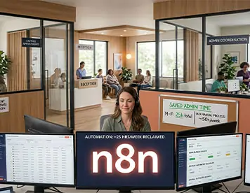 How a multi-branch clinic eliminated 25 hours of weekly admin with n8n automation